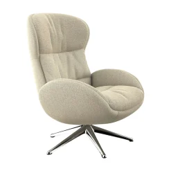FLEXLUX Relaxsessel »Haze, hervorragender Komfort, Alu Fuß, organisches Design, ergonomisch« Fernsehsessel,Rückenteilverstellung, drehbar, Fuß Alu