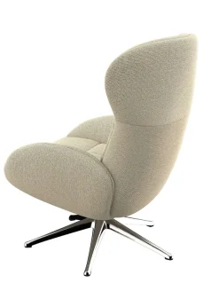 FLEXLUX Relaxsessel »Haze, hervorragender Komfort, Alu Fuß, organisches Design, ergonomisch« Fernsehsessel,Rückenteilverstellung, drehbar, Fuß Alu