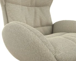 FLEXLUX Relaxsessel »Haze, hervorragender Komfort, Alu Fuß, organisches Design, ergonomisch« Fernsehsessel,Rückenteilverstellung, drehbar, Fuß Alu