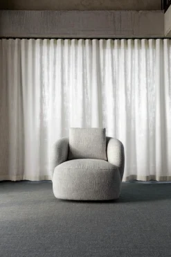 FLEXLUX Sessel »Torino, rund, drehbar, Einzelsofa, Polstersessel,« Modernes, organisches Sessel-Design, Kaltschaum, Wellenunterfederung