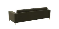 FLEXLUX 3-Sitzer »Fiore, super Sitzkomfort durch Kaltschaum im Sitz« breite Armlehnen, Füße Alu+ Eiche