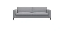FLEXLUX 3-Sitzer »Fiore, super Sitzkomfort durch Kaltschaum im Sitz« breite Armlehnen, Füße Alu+schwarz