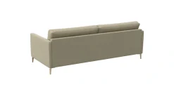 FLEXLUX 3-Sitzer »Fiore, super Sitzkomfort durch Kaltschaum im Sitz« schmale Armlehnen, Füße Alu+ Eiche