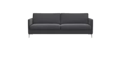 FLEXLUX 3-Sitzer »Fiore, super Sitzkomfort durch Kaltschaum im Sitz« schmale Armlehnen, Füße Alu