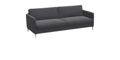 FLEXLUX 3-Sitzer »Fiore, super Sitzkomfort durch Kaltschaum im Sitz« schmale Armlehnen, Füße Alu