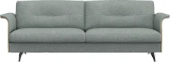 FLEXLUX 3-Sitzer »Glow, super bequem durch hochwertigem Sitzaufbau mit Federkern« Modernes skandinavisches Design