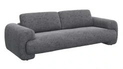 FLEXLUX 3-Sitzer »Molino Designsofa, Polstersofa, Einzelsofa, Couch« Kaltschaum & Stahl-Wellen für erstklassigen Sitzkomfort, Füsse Schwarz