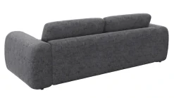 FLEXLUX 3-Sitzer »Molino Designsofa, Polstersofa, Einzelsofa, Couch« Kaltschaum & Stahl-Wellen für erstklassigen Sitzkomfort, Füsse Schwarz