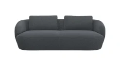 FLEXLUX 3-Sitzer »Torino, rund und bequem, Couch, Dreisitzer« Modernes, organisches Sofa-Design, Kaltschaum, Wellenunterfederung