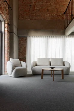 FLEXLUX 3-Sitzer »Torino, rund und bequem, Couch, Dreisitzer« Modernes, organisches Sofa-Design, Kaltschaum, Wellenunterfederung