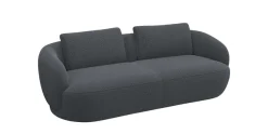 FLEXLUX 3-Sitzer »Torino, rund und bequem, Couch, Dreisitzer« Modernes, organisches Sofa-Design, Kaltschaum, Wellenunterfederung