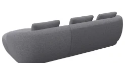 FLEXLUX Wohnlandschaft »Torino, rund, L-Form, Sofa-Ecke mit Recamiere, Longchair-Sofa« Modernes, organisches Sofa-Design, Kaltschaum, Wellenunterfederung