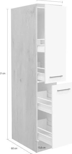 Flex-Well Apothekerschrank »Vintea« (B x H x T) 30 x 161 x 60 cm, mit 4 Ablagen