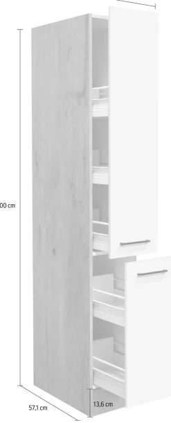 Flex-Well Apothekerschrank »Vintea« (B x H x T) 30 x 200 x 57 cm, mit 5 Ablagen