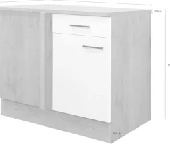 Flex-Well Eckunterschrank »Morena« (B x H x T) 110 x 85 x 60 cm - als Ecklösung