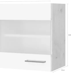 Flex-Well Glashängeschrank »Morena« (B x H x T) 50 x 54,8 x 32 cm, mit Stollenglastüren