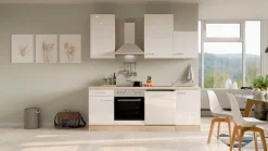 Flex-Well Küchenzeile »Florenz« wahlweise mit E-Geräten, Gesamtbreite 220 cm