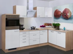 Flex-Well Küchenzeile »Florenz« wahlweise mit E-Geräten, Gesamtbreite 280x170 cm