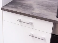 Flex-Well Küchenzeile »Lucca« Breite 210 cm, mit Kühlgerät und Glaskeramikkochfeld sowie Mikrowelle