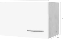 Flex-Well Kurzhängeschrank »Vintea« (B x H x T) 60 x 32 x 32 cm, mit Metallgriffen