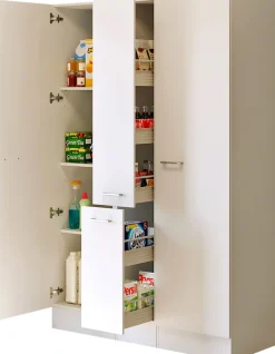 Flex-Well Mehrzweckschrank-Set »LUCCA, 3-teilig, Hauswirtschaftsraum oder Küche..., Breite 130 cm« Komplett-Set, bestehend aus: 2 Vorratsschränken und 1 Auszugsschrank, 3 Stk. tlg.
