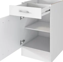Flex-Well Mehrzweckschrank-Set »LUCCA, 5-teilig, Hauswirtschaftsraum, Hobbyraum, Küche, Breite 210 cm« Komplett-Set, bestehend aus: 2x Unterschrank, 2x Klappenhängeschrank + Arbeitsplatte, 5 Stk. tlg.