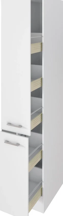 Flex-Well Mehrzweckschrank-Set »LUCCA, 9-teilig, Hauswirtschaft-, Hobby/Werkraum, Küche, Breite 290 cm« Komplett-Set, bestehend aus: 2x Unter-, 3x Ober- und 2x Hochschrank, Regal+APL, 9 Stk. tlg.