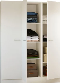 Flex-Well Mehrzweckschrank-Set »LUCCA, 3-teilig, Büro, Ankleide, Küche oder Werkstatt.., Breite 150 cm« Komplett-Set, bestehend aus: 3 Vorratsschränken mit jeweils 4 großen Fächern, 3 Stk. tlg.