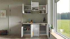 Flex-Well Pantryküche »Capri« mit E-Geräten, Gesamtbreite 150,5 cm, in weiten Farben erhältlich