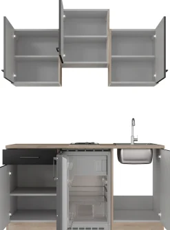 Flex-Well Pantryküche »Capri« mit E-Geräten, Gesamtbreite 150,5 cm, in weiten Farben erhältlich