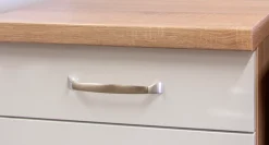 Flex-Well Pantryküche »Florenz« Breite 150,5 cm, mit Unterbau-Kühlschrank, Kochfeld und Spüle