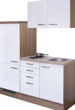 Flex-Well Pantryküche »Florenz« Gesamtbreite 160 cm, mit Schubkastenschrank und Kochfeld, etc.