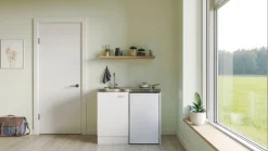 Flex-Well Pantryküche »Pantry« Gesamtbreite 100 cm, mit DUO Kochfeld und Kühlschrank