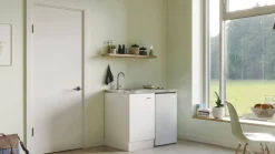 Flex-Well Pantryküche »Pantry« Gesamtbreite 100 cm, mit DUO Kochfeld und Kühlschrank