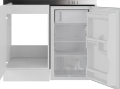 Flex-Well Pantryküche »Pantry« Gesamtbreite 100 cm, mit DUO Kochfeld und Kühlschrank