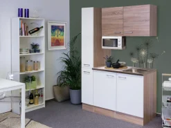 Flex-Well Pantryküche »Samoa« Gesamtbreite 130 cm, mit Apothekerschrank und Mikrowelle etc.