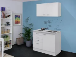 Flex-Well Pantryküche »Wito« Gesamtbreite 100 cm, mit Kochfeld und Spüle, viele Farbenvarianten
