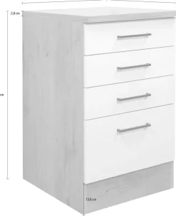 Flex-Well Schubkasten-Unterbau »Vintea« (B x H x T) 50 x 85 x 60 cm, mit praktischen Schubkästen