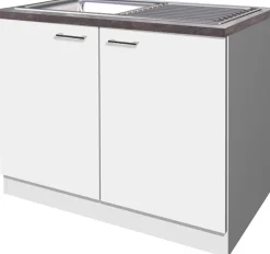 Flex-Well Spülenschrank »Lucca« (B x H x T) 100 x 85 x 60 cm, inkl. Einbauspüle