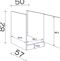 Flex-Well Spülenschrank »Wito« (B x H x T) 50 x 82 x 57 cm