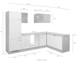 Flex-Well Winkelküche »Samoa, ohne E-Geräte« L-999-2801-014-SAMOA,Gesamtbreite 280x170 cm