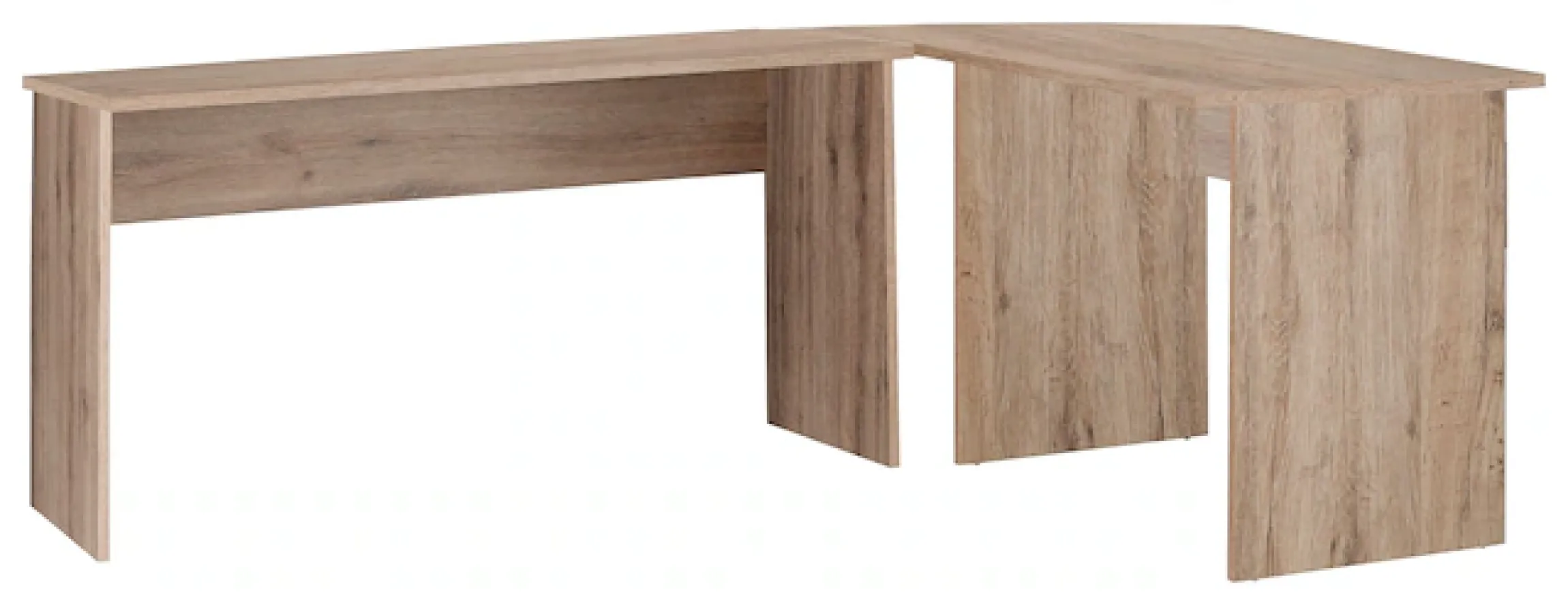 FMD Eckschreibtisch »Tiell« Winkelschreibtisch, Bürotisch, beidseitig montierbar, 205/155 cm