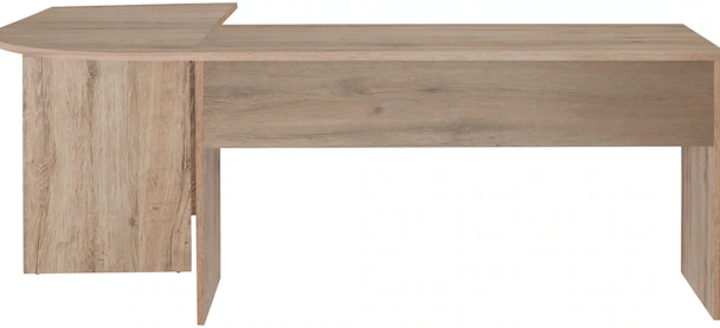 FMD Eckschreibtisch »Tiell« Winkelschreibtisch, Bürotisch, beidseitig montierbar, 205/155 cm