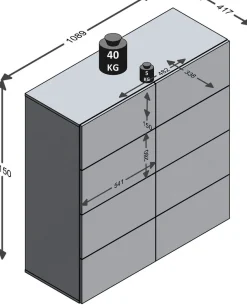 FMD Kommode »Belm« Breite 109 cm