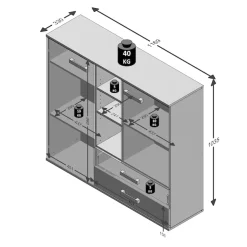 FMD Kommode »Nona 4« Breite 117 cm