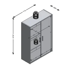 FMD Mehrzweckschrank »Bitz«