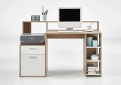 FMD Regal-Schreibtisch »Bolton« Schreibtisch mit Stauraum und Ablage, offene Fächer, 138,5 cm breit
