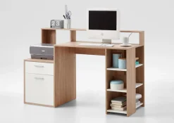 FMD Regal-Schreibtisch »Bolton« Schreibtisch mit Stauraum und Ablage, offene Fächer, 138,5 cm breit