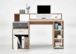 FMD Regal-Schreibtisch »Bolton« Schreibtisch mit Stauraum und Ablage, offene Fächer, 138,5 cm breit