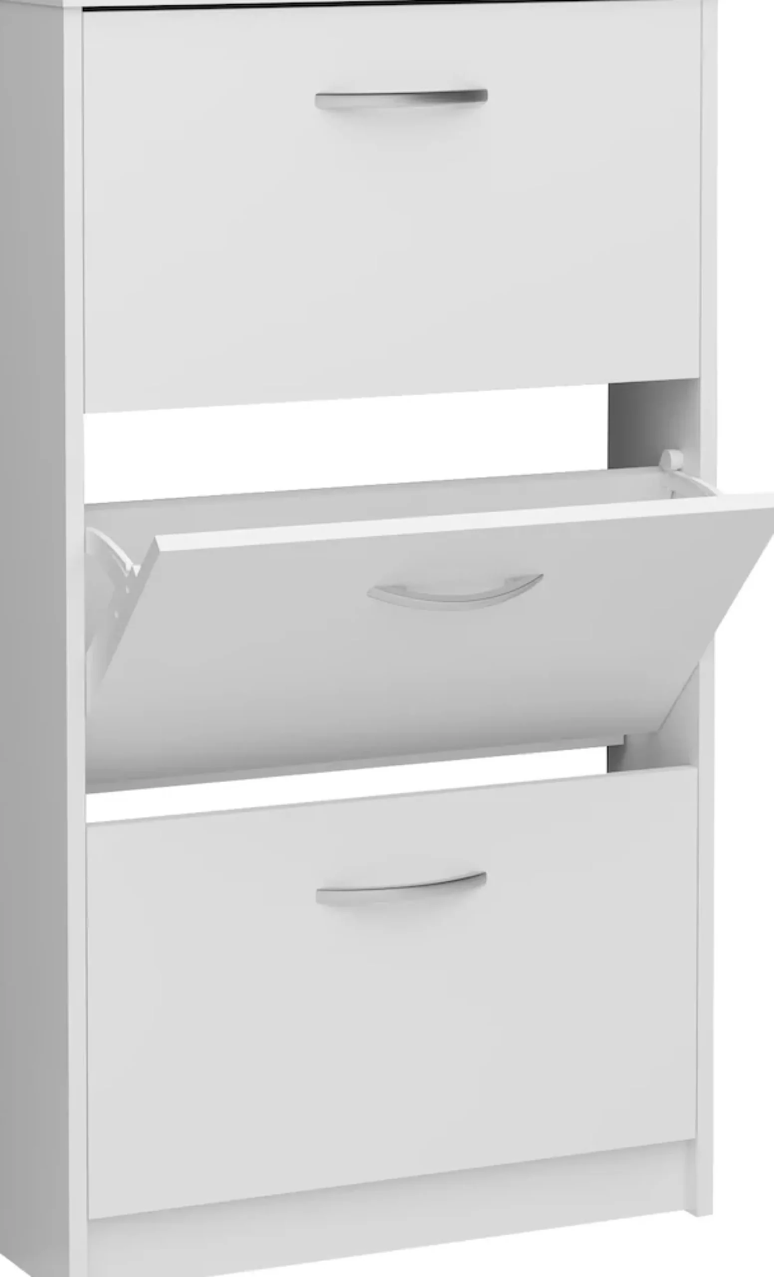 FMD Schuhschrank »Step 3« Schuhkipper, 3 Schuhklappen, für schmale Flure, Tiefe: 17 cm